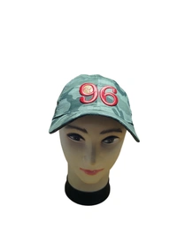 MENS EMBROIDERED DESIGN ARMY PRINTED  COLOR  COTTON  MATERIAL CAPS FITTING - VELCRO   - FREE, 12
