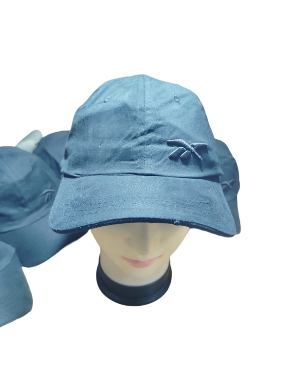 MENS EMBROIDERED DESIGN BLACK  COLOR  COTTON  MATERIAL CAPS FITTING - BUCKLE   - FREE, 12