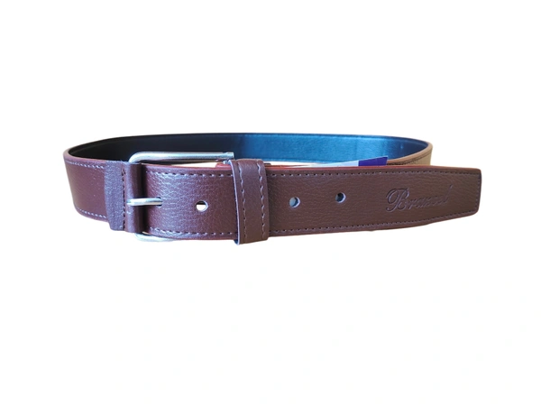 MENS  PU LEATHER BROWN  COLOR  KANTA  BUCKLE  BELT - FREE, 06