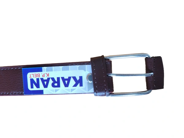 MENS  PU LEATHER BROWN  COLOR  KANTA  BUCKLE  BELT - FREE, 06