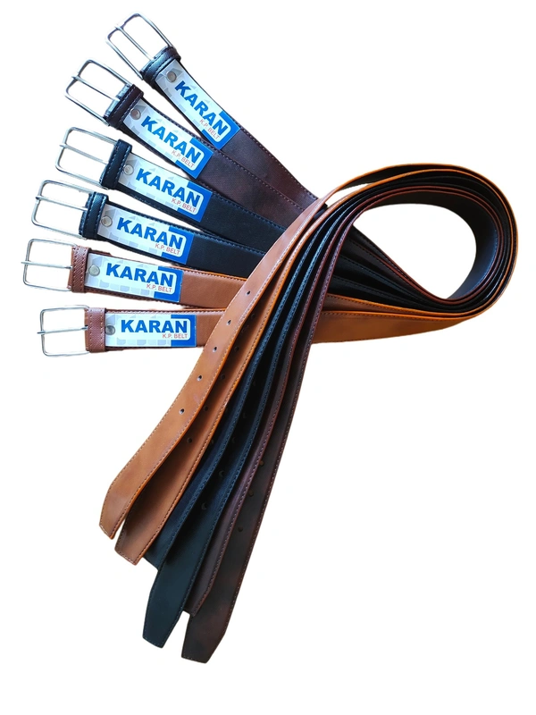 MENS PU LEATHER MIX  COLOR KANTA BUCKLE BELT - FREE, 06