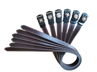 MENS PU LEATHER BROWN  COLOR ARMY  BUCKLE  BELT - REE, 6