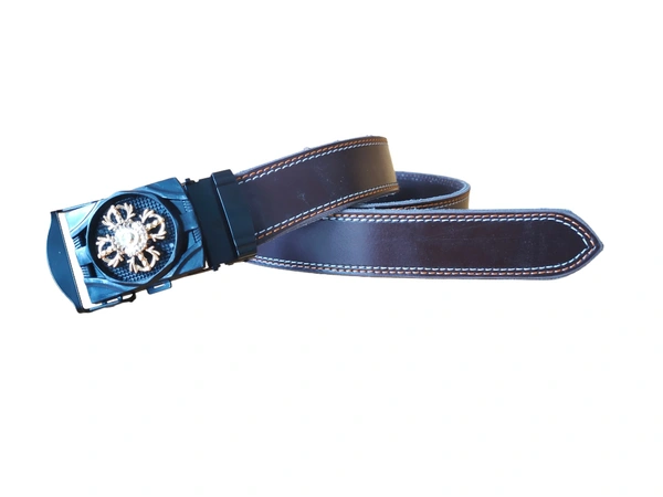 MENS PU LEATHER BROWN  COLOR ARMY  BUCKLE  BELT - REE, 6