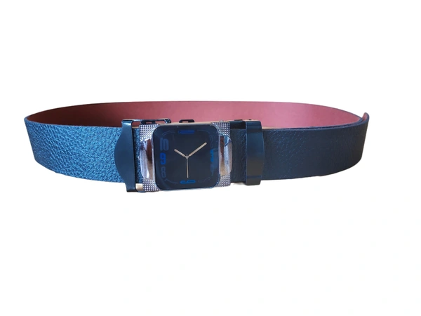 MENS PU LEATHER BLACK  COLOR ARMY  BUCKLE  BELT - FREE, 06