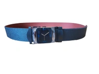 MENS PU LEATHER BLACK  COLOR ARMY  BUCKLE  BELT - FREE, 06