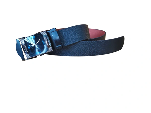 MENS PU LEATHER BLACK  COLOR ARMY  BUCKLE  BELT - FREE, 06