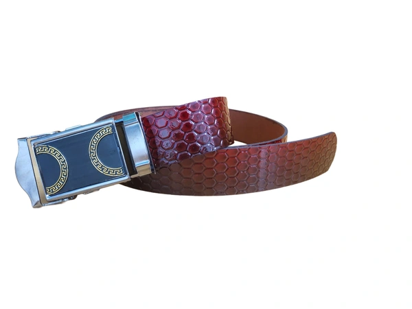 MENS PU LEATHER MIX  COLOR ARMY  BUCKLE  BELT - FREE, 06