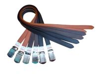 MENS PU LEATHER MIX  COLOR ARMY  BUCKLE  BELT - FREE, 06