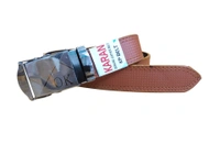 MENS PU LEATHER MIX  COLOR ARMY  BUCKLE  BELT - FREE, 06