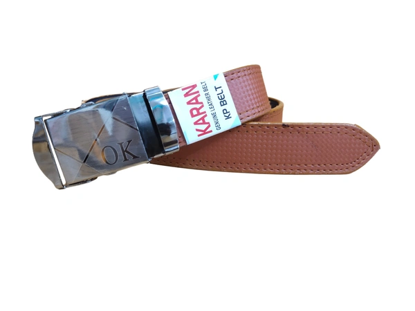 MENS PU LEATHER MIX  COLOR ARMY  BUCKLE  BELT - FREE, 06