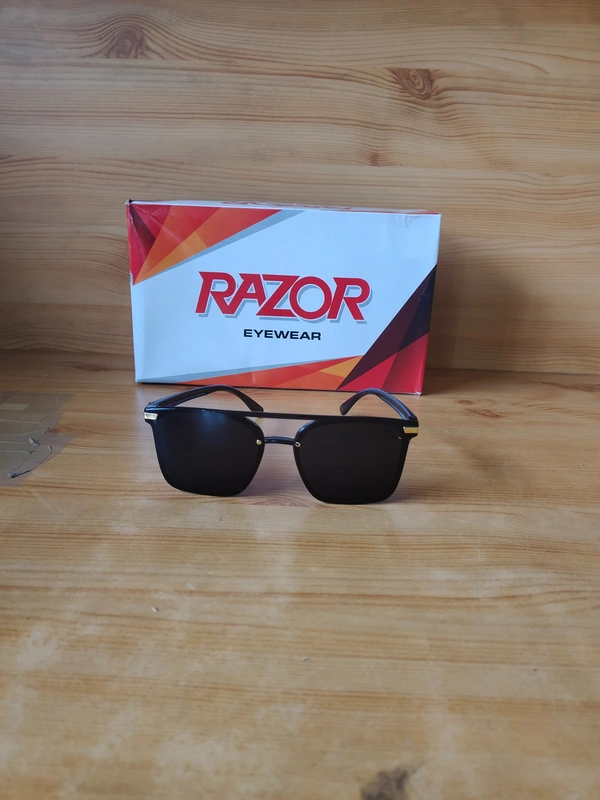 MENS NEW STYLISH LATEST MODEL BLACK MIX SUNGLASSES - FREE, 12