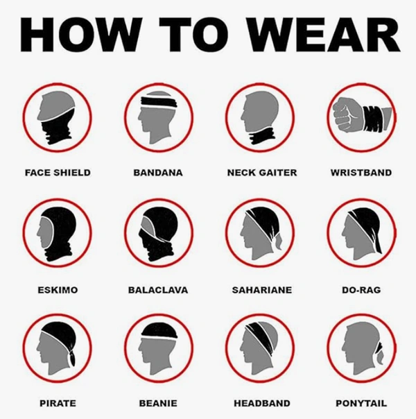 Bandanas for Men and Women Multifunctional Face Mask Head Scarf Balaclava Magic Scarves Sweatband - FREE, 10