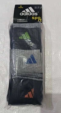 Men Mix Branded Cotton  Socks, Mix Color Pack Set Of 6(3 Pcs In 1Pouch) - 12