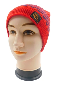 MENS HALF BEANIE CAPS INSIDE WOOLEN FURR MIX COLOR PACK ONLY  - free, 6