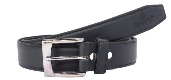 MEN'S PU LEATHER KANTA  BUCKLE  BLACK  COLOR BELT SIZE-(LENGTH-45 INCH,WIDTH-40 MM) - SIZE-(LENGTH-45 INCH,WIDTH-40 MM), 6