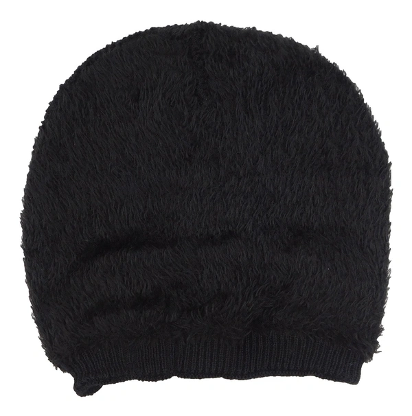 MENS HALF BEANIE CAPS INSIDE WOOLEN FURR MIX COLOR PACK ONLY  - free, 6