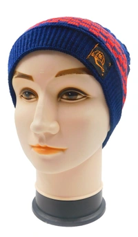 MENS HALF BEANIE CAPS INSIDE WOOLEN FURR MIX COLOR PACK ONLY  - free, 6