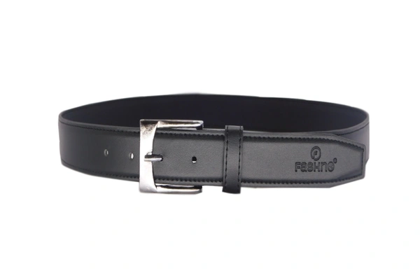 MEN'S PU LEATHER KANTA  BUCKLE  BLACK  COLOR BELT SIZE-(LENGTH-45 INCH,WIDTH-40 MM) - SIZE-(LENGTH-45 INCH,WIDTH-40 MM), 6