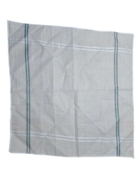 MENS PURE COTTON PREMIUM QUALITY WHITE  COLOR STRIP DESIGN HANKIES SET OF 18 PICES IN 6 BOX (EACH BOX P PICES HANKIES PACKING) - 44*44, 18