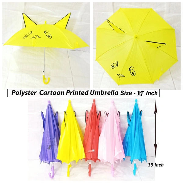 SINGLE FOLD EAR SHAPE DISIGN KIDS SMALL  UMBRELLA SIZE -19 INCHES - FREE, 6