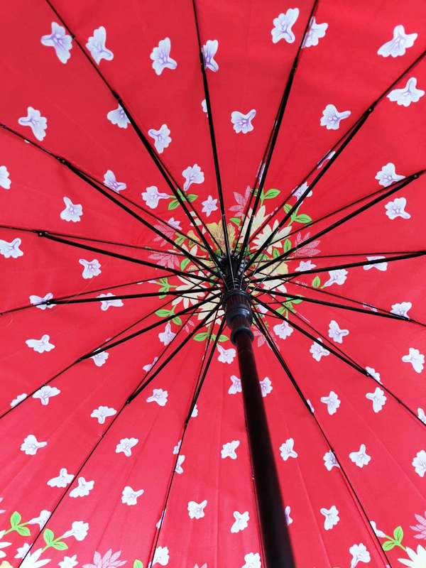 SINGLE FOLD POLYSTER MIX PRINTED AUTO OPEN UMBRELLA SIZE 22 INCH - FREE, 6