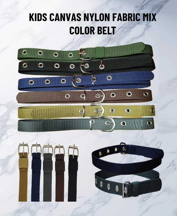 KIDS CANVAS  MATERIAL ROLLER   BUCKLE MIX COLOR BELT SIZE-(30 INCH LENGTH,30MM WIDTH) - KIDS CANVAS  MATERIAL ROLLER   BUCKLE MIX COLOR BELT SIZE-(30 INCH LENGTH,30MM WIDTH), 6