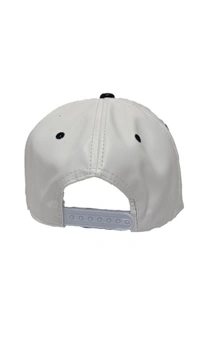 Mens China Imported Embrodary Design PU Leather Hip-Hop Cap White Color-Snapback Fitting - 12
