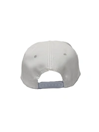 Mens China Imported Embrodary Design PU Leather Hip-Hop Cap White Color-Snapback Fitting - 12