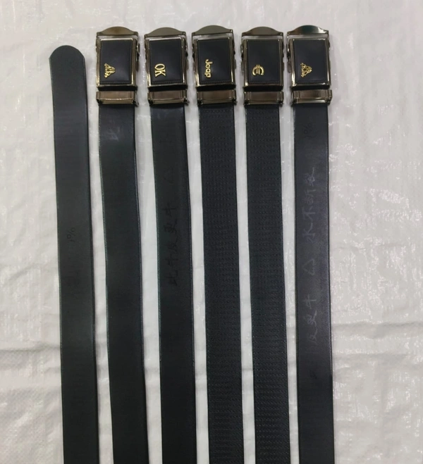 MEN'S CHINA SHEET PATTI WITH ARMY BUCKLE BLACK  COLOR BELT SIZE-(45 INCH LENGTH,40MM WIDTH) - SIZE-(45 INCH LENGTH,40MM WIDTH), 6