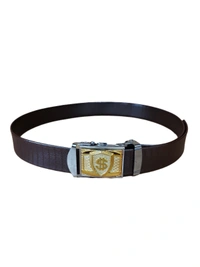 MEN'S CHINA SHEET PATTI WITH ARMY BUCKLE BROWN COLOR BELT SIZE-(45 INCH LENGTH,40MM WIDTH) - SIZE-(45 INCH LENGTH,40MM WIDTH), 6
