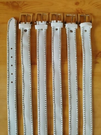 KIDS PU LEATHER  MATERIAL KANTA  BUCKLE WHITE  COLOR BELT SIZE-(30 INCH LENGTH,30MM WIDTH) - SIZE-(30 INCH LENGTH,30MM WIDTH), 6