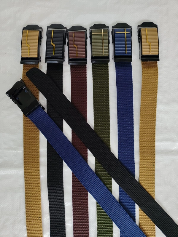 MEN'S STYLISH CANVAS NYLON FABRIC MIX COLOR BELT SIZE-(45 INCH LENGTH,40MM WIDTH) - SIZE-(45 INCH LENGTH,40MM WIDTH), 6