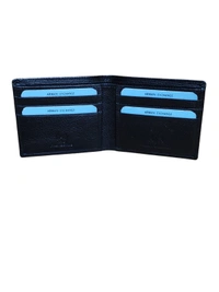 MENS GENUINE LEATHER BRANDED WALLET IN TAN COLOR  - FREE, 6