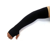 Arm Sleeves For Men And Women Black Colour And Full Finger, Made Up Of Polyamide And Spandex Material - 10