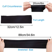 Arm Sleeves For Men And Women Cream And Black Colour, Made Up Of Polyamide And Spandex Material - 20