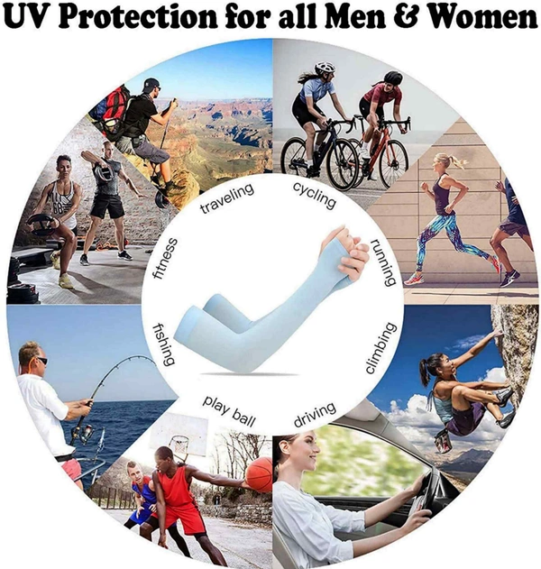 Arm Sleeves For Men And Women Mix Colour, Made Up Of Polyamide And Spandex Material - 20