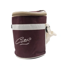 Assorted Colour Lunch Bag With Zipper Closer And Adjustable Strap - 6
