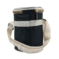 Assorted Colour Lunch Bag With Zipper Closer And Adjustable Strap - 6