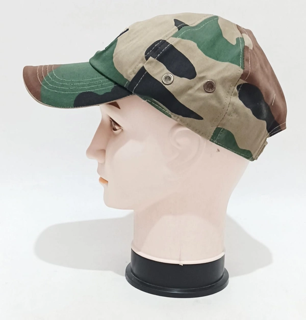 Brand - Classic Mens Army Printed Pure Cotton Color Mix Cap Fitting - Velcro - 12