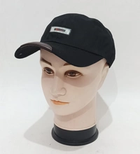 Brand - Classic Mens Pure Cotton Front Leather Patch Dessign Cap Color - Mix Color Pack Fitting  - Buckle - 12