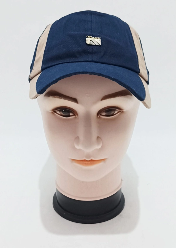 Brand - Classic Mens Pure Cotton With Metal Logo Cap Color - Mix Color Cap Packs Caps Fitting - Velcro - 12