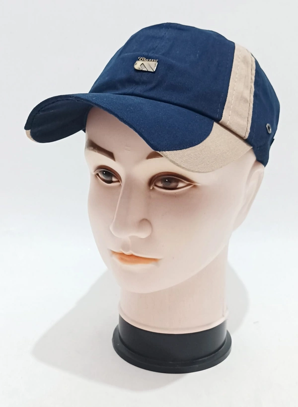 Brand - Classic Mens Pure Cotton With Metal Logo Cap Color - Mix Color Cap Packs Caps Fitting - Velcro - 12