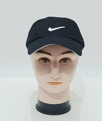 Brand - Nike Mens Cotton Cap Color - Black Color Cap Fitting - Metal Buckle Fitting - 12