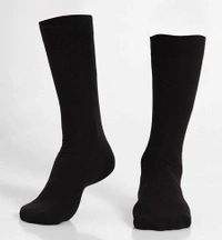 Fashno Black Colour Full Socks For Men And Women - 12