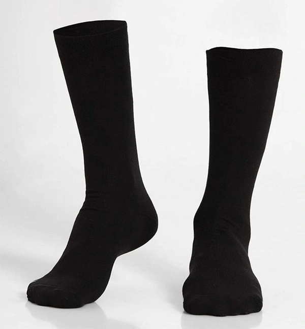 Fashno Black Colour Full Socks For Men And Women - 12