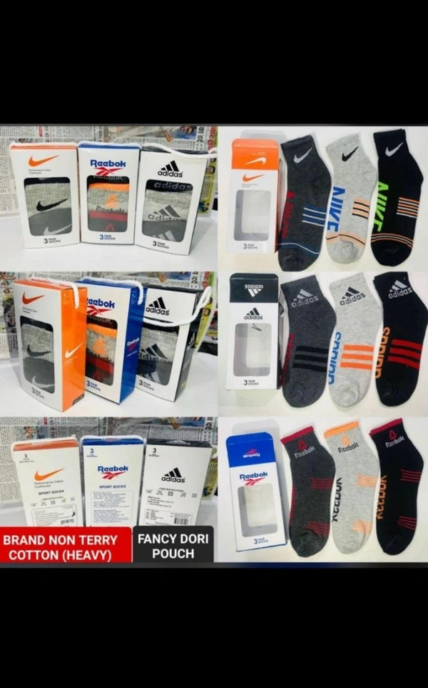 Fashno Men & Women Mid Anklet Socks, Mix Color Pack (3 Pair In 1 Box) - 12