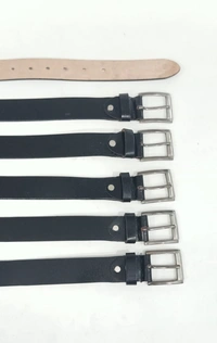 Genuine Leather Black Color Belt Strap Length 48 Inches Length And Width 35 Mm - 6