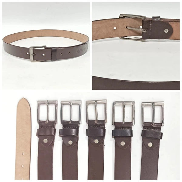 Genuine Leather Brown Color Belt Strap Length 48 Inches Length And Width 35 Mm - 6