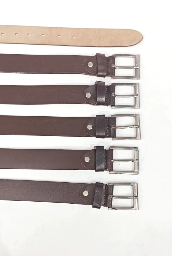 Genuine Leather Brown Color Belt Strap Length 48 Inches Length And Width 35 Mm - 6