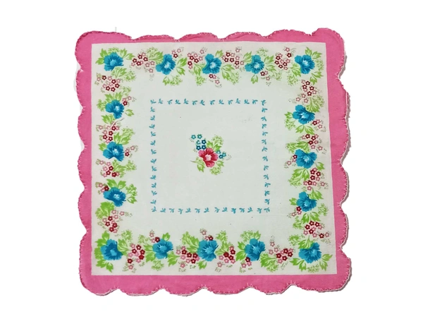 Handkerchiefs 11 In X 11 In Size In Assorted Colors - 11*11 cm, 12